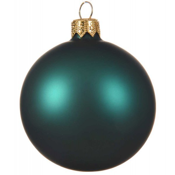 Χριστουγεννιάτικη Γυάλινη Μπάλα, Πράσινη Ματ (8cm)